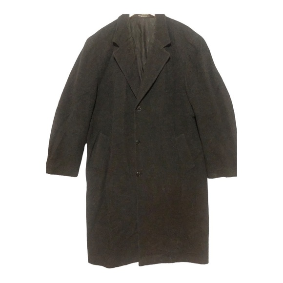Cashmere VTG  Chaps Ralph Lauren Men’s Winter trench Coat full length  S… - Picture 4 of 12